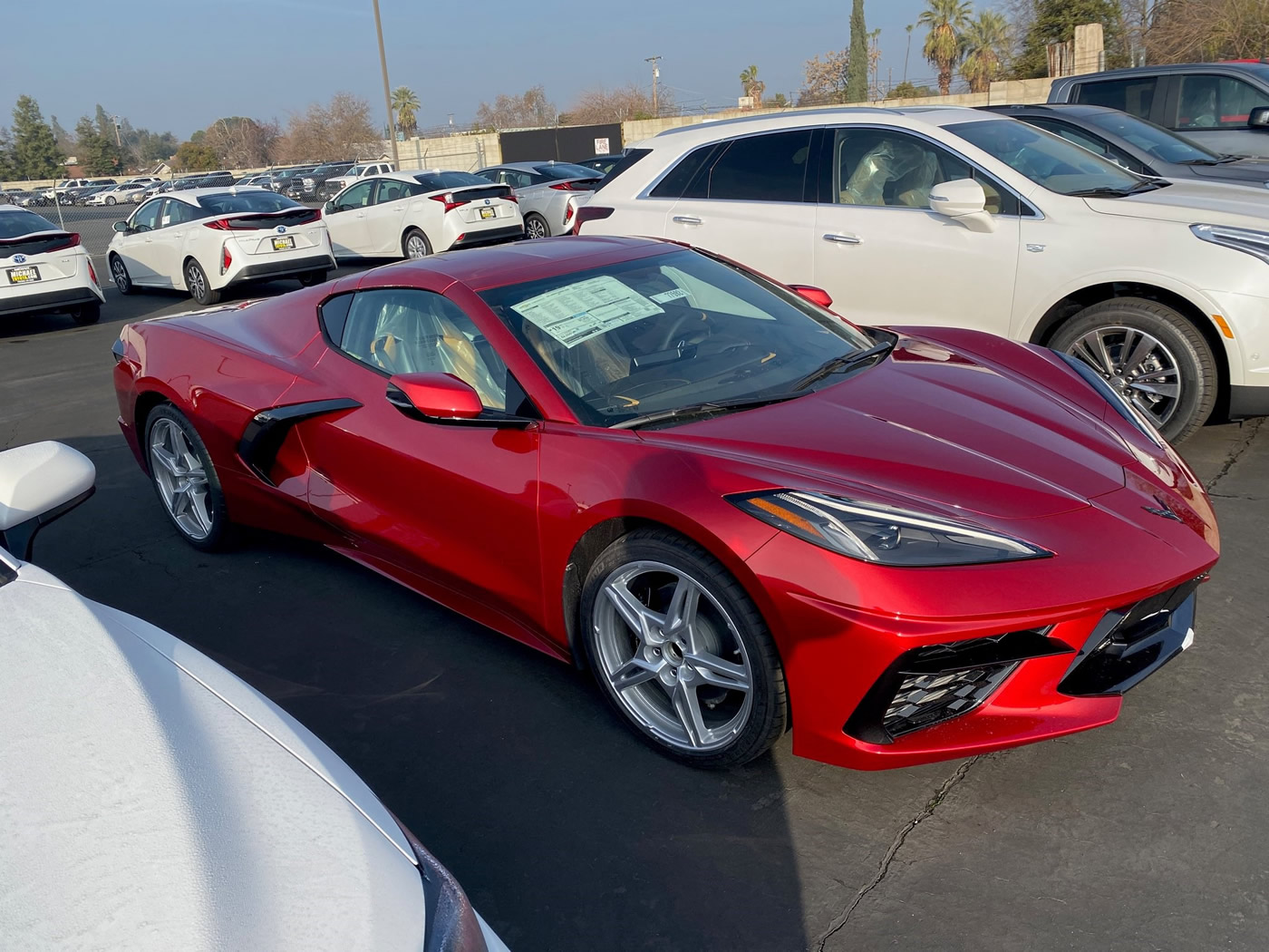 2021 Corvette Coupe in Red Mist over Natural Two-Tone Interior