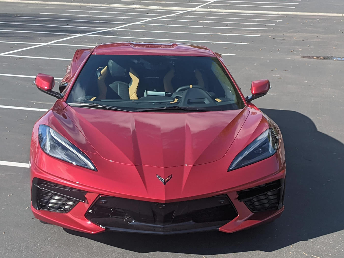 2021 Corvette Coupe in Red Mist over Natural Two-Tone Interior