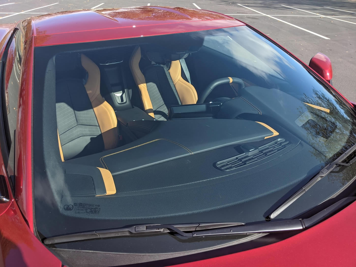 2021 Corvette Coupe in Red Mist over Natural Two-Tone Interior