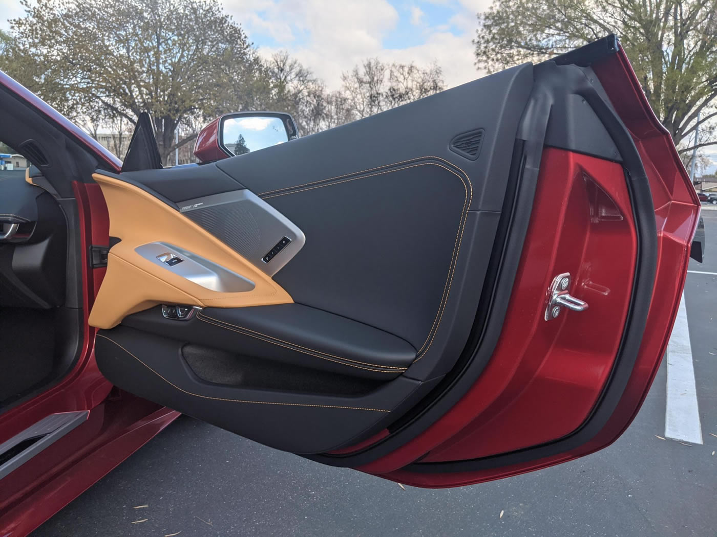 2021 Corvette Coupe in Red Mist over Natural Two-Tone Interior