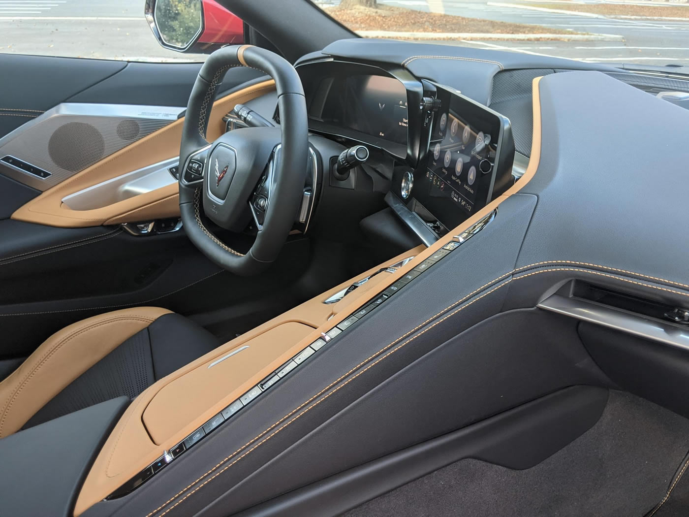 2021 Corvette Coupe in Red Mist over Natural Two-Tone Interior