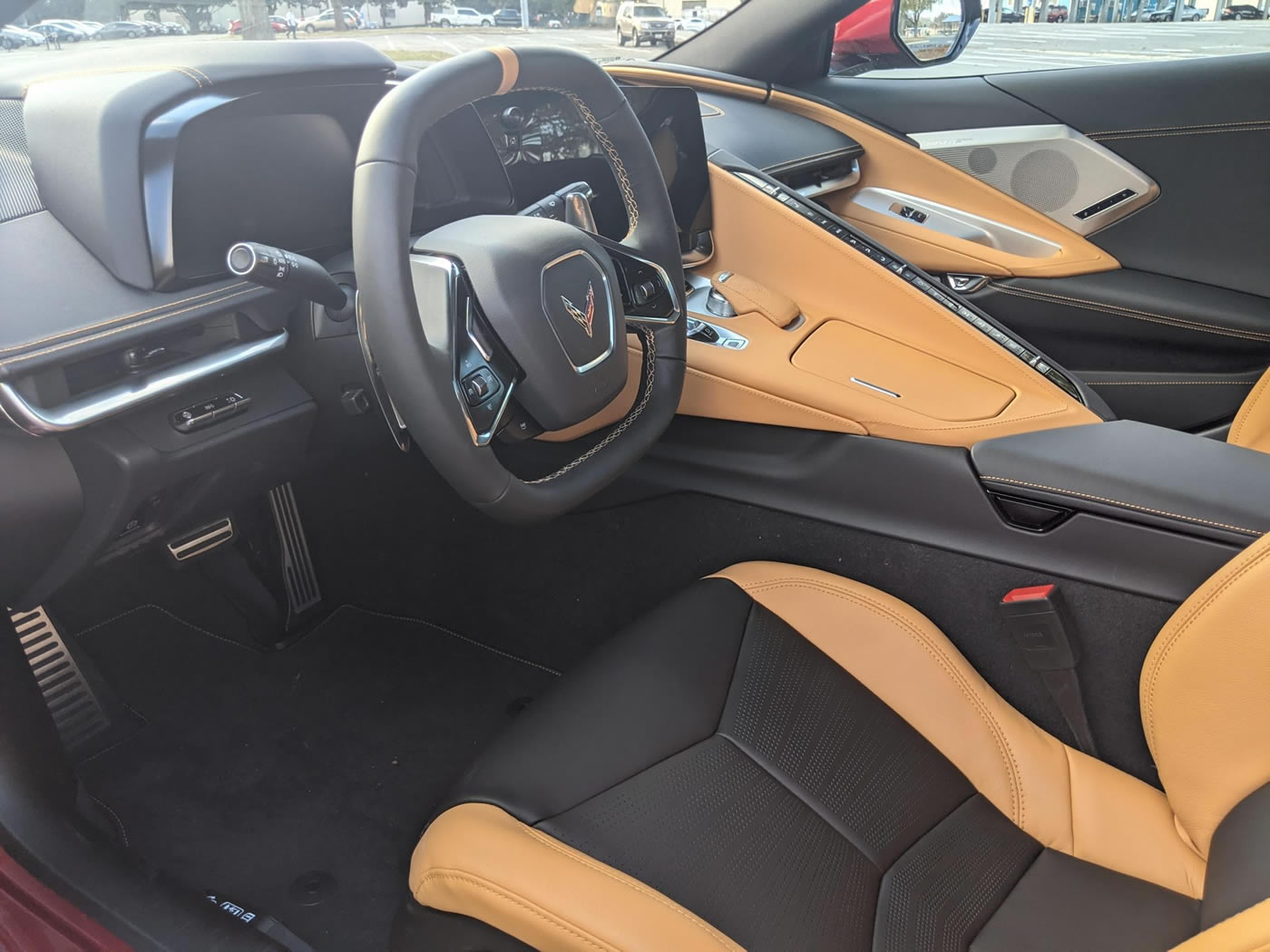 2021 Corvette Coupe in Red Mist over Natural Two-Tone Interior