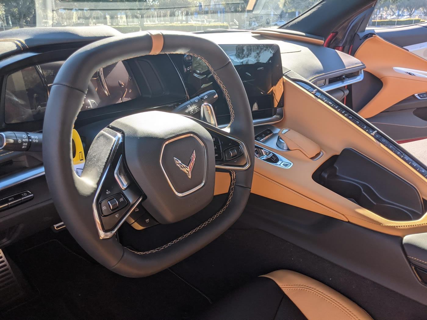 2021 Corvette Coupe in Red Mist over Natural Two-Tone Interior