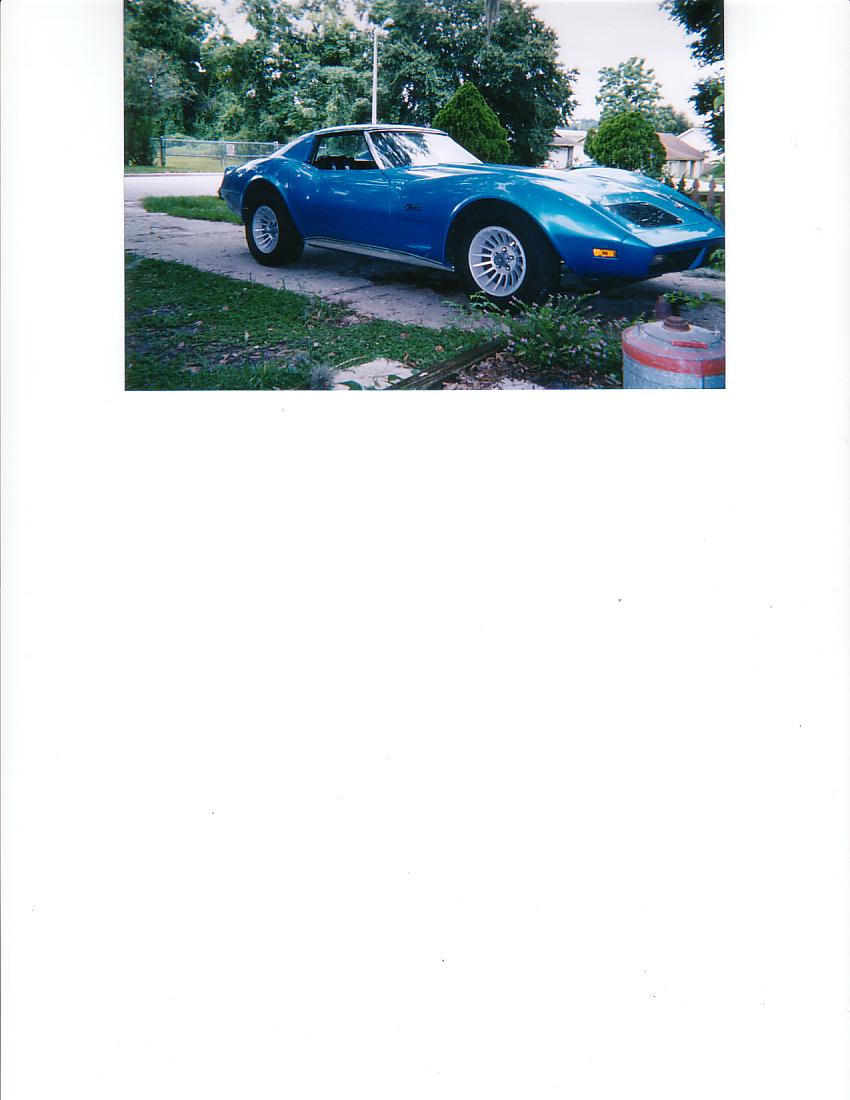 blue corvette