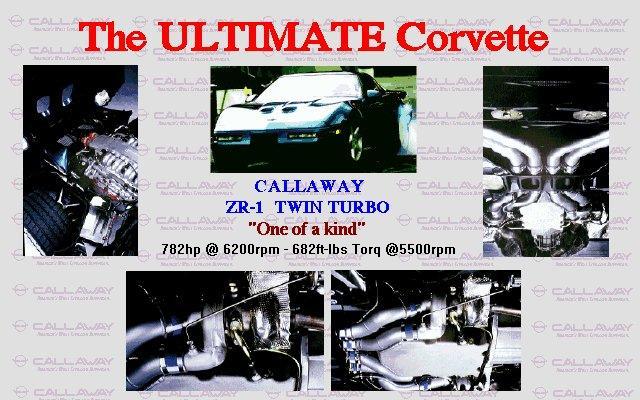Callaway Supernatural Twin Turbo ZR-1 Press Release