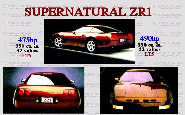 Callaway Supernatural ZR-1 Press Release