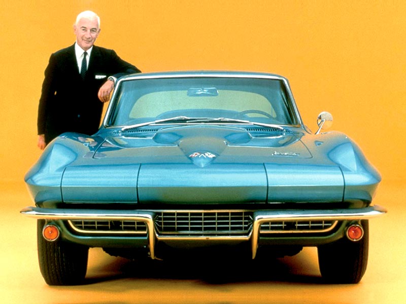 Zora Duntov with a 1966 big block Corvette